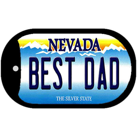 Best Dad Nevada Novelty Metal Dog Tag Necklace DT-9575