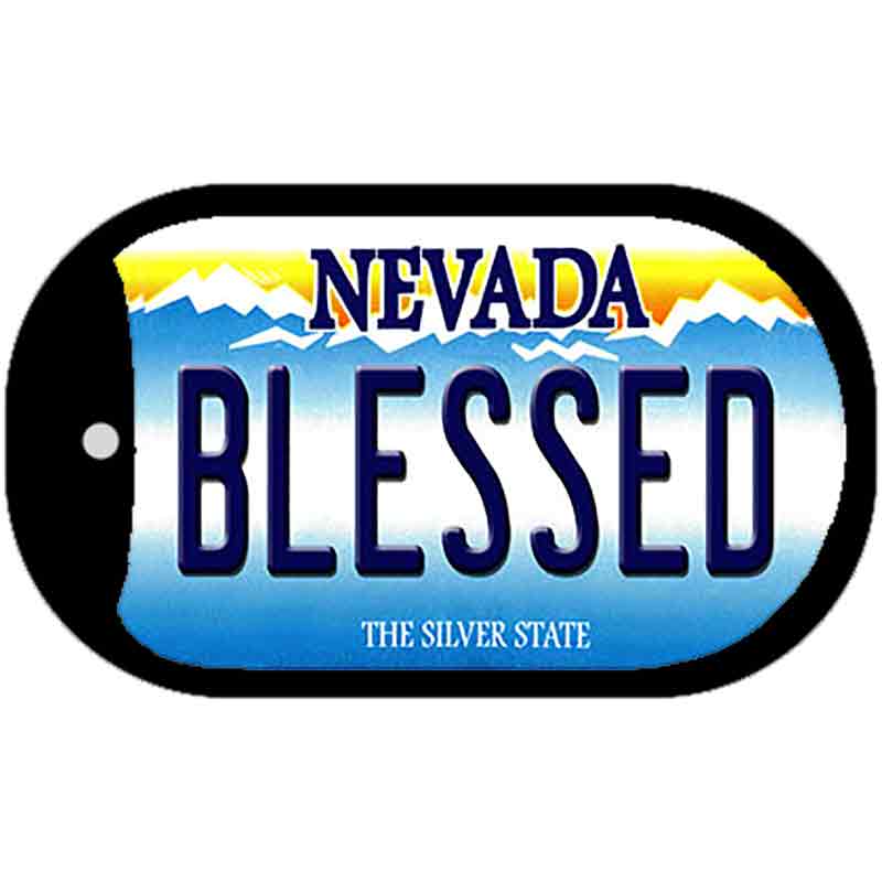 Blessed Nevada Novelty Metal Dog Tag Necklace DT-9580