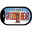 Grizzly Bear Alaska Novelty Metal Dog Tag Necklace DT-9594