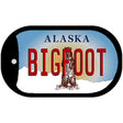 Bigfoot Alaska State Novelty Metal Dog Tag Necklace