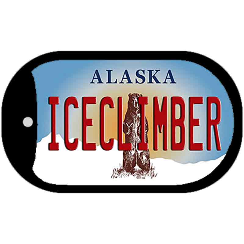 Iceclimber Alaska Novelty Metal Dog Tag Necklace DT-9606