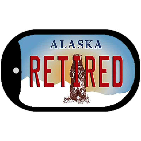 Retired Alaska Novelty Metal Dog Tag Necklace DT-9614