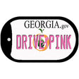Drive Pink Georgia Novelty Metal Dog Tag Necklace DT-9645