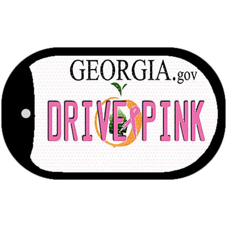 Drive Pink Georgia Novelty Metal Dog Tag Necklace DT-9645