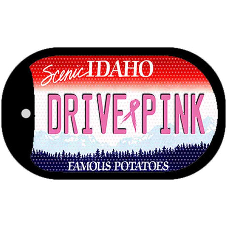 Drive Pink Idaho Novelty Metal Dog Tag Necklace DT-9647