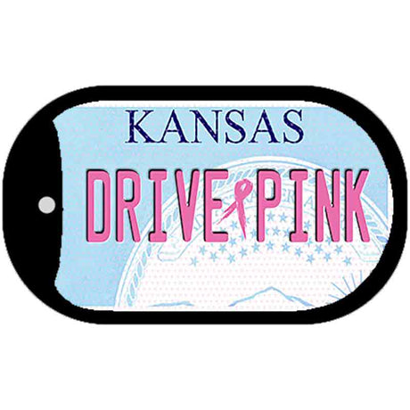 Drive Pink Kansas Novelty Metal Dog Tag Necklace DT-9651