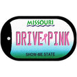 Drive Pink Missouri Novelty Metal Dog Tag Necklace DT-9660