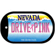 Drive Pink Nevada Novelty Metal Dog Tag Necklace DT-9663