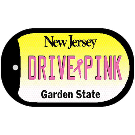 Drive Pink New Jersey Novelty Metal Dog Tag Necklace DT-9665