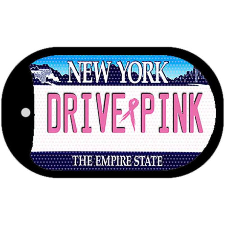 Drive Pink New York Novelty Metal Dog Tag Necklace DT-9667