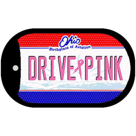 Drive Pink Ohio Novelty Metal Dog Tag Necklace DT-9670