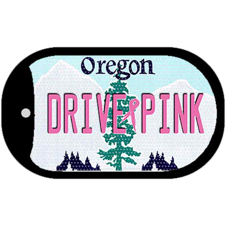 Drive Pink Oregon Novelty Metal Dog Tag Necklace DT-9672