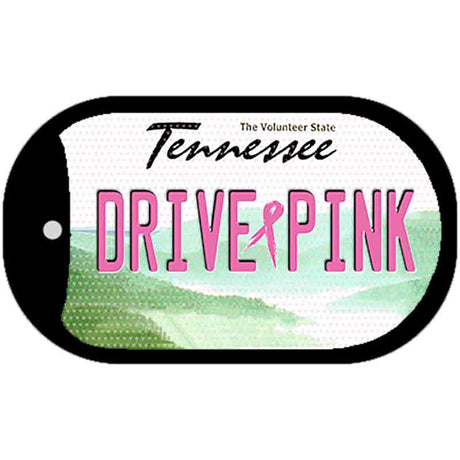 Drive Pink Tennessee Novelty Metal Dog Tag Necklace DT-9677