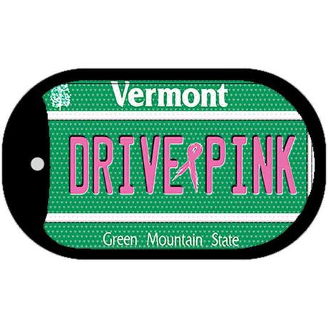 Drive Pink Vermont Novelty Metal Dog Tag Necklace DT-9680