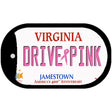 Drive Pink Virginia Novelty Metal Dog Tag Necklace DT-9681