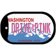 Drive Pink Washington Novelty Metal Dog Tag Necklace DT-9682