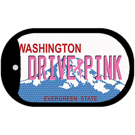 Drive Pink Washington Novelty Metal Dog Tag Necklace DT-9682