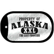 Property Of Alaska Novelty Metal Dog Tag Necklace DT-9743