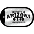 Property Of Arizona Novelty Metal Dog Tag Necklace DT-9744