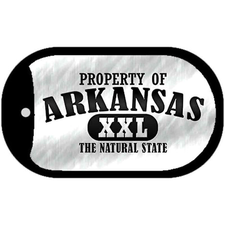 Property Of Arkansas Novelty Metal Dog Tag Necklace DT-9745