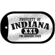 Property Of Indiana Novelty Metal Dog Tag Necklace DT-9755