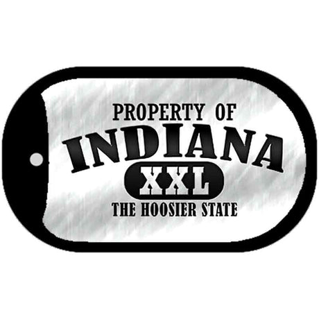 Property Of Indiana Novelty Metal Dog Tag Necklace DT-9755