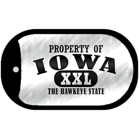 Property Of Iowa Novelty Metal Dog Tag Necklace DT-9756