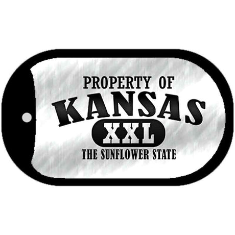 Property Of Kansas Novelty Metal Dog Tag Necklace DT-9757