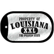 Property Of Louisiana Novelty Metal Dog Tag Necklace DT-9759