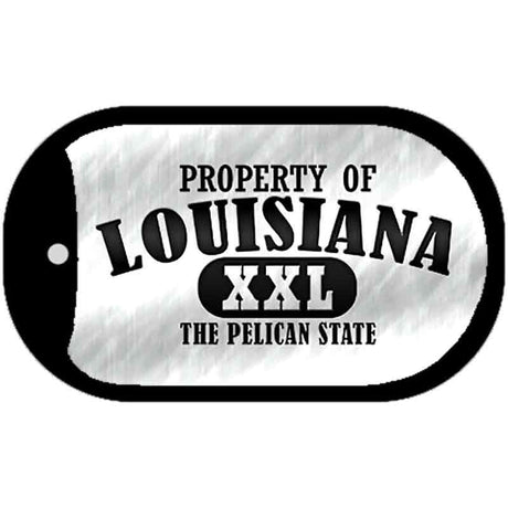 Property Of Louisiana Novelty Metal Dog Tag Necklace DT-9759