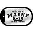 Property Of Maine Novelty Metal Dog Tag Necklace DT-9760