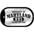 Property Of Maryland Novelty Metal Dog Tag Necklace DT-9761