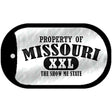 Property Of Missouri Novelty Metal Dog Tag Necklace DT-9766