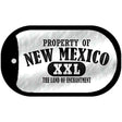 Property Of New Mexico Novelty Metal Dog Tag Necklace DT-9772