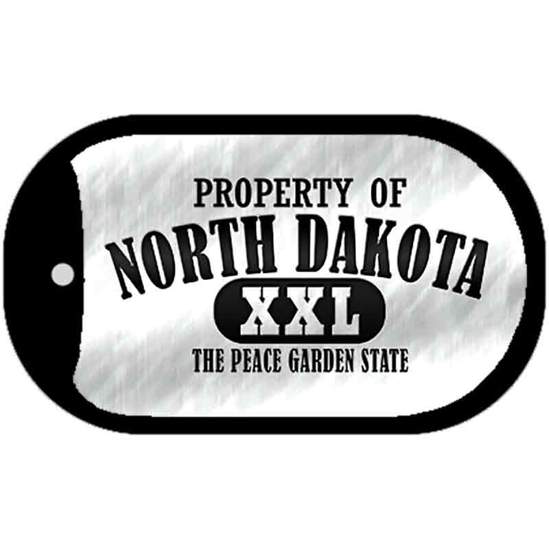 Property Of North Dakota Novelty Metal Dog Tag Necklace DT-9775