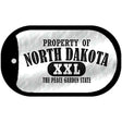 Property Of North Dakota Novelty Metal Dog Tag Necklace DT-9775