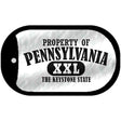 Property Of Pennsylvania Novelty Metal Dog Tag Necklace DT-9779