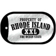 Property Of Rhode Island Novelty Metal Dog Tag Necklace DT-9780