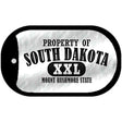 Property Of South Dakota Novelty Metal Dog Tag Necklace DT-9782