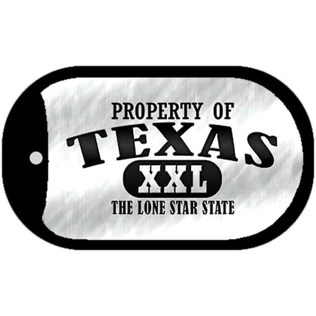 Property Of Texas Novelty Metal Dog Tag Necklace DT-9784