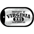 Property Of Virginia Novelty Metal Dog Tag Necklace DT-9787