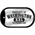 Property Of Washington Novelty Metal Dog Tag Necklace DT-9788