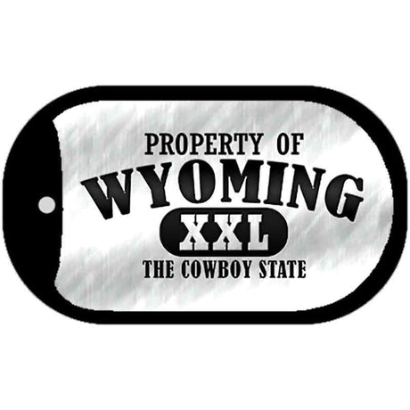 Property Of Wyoming Novelty Metal Dog Tag Necklace DT-9791