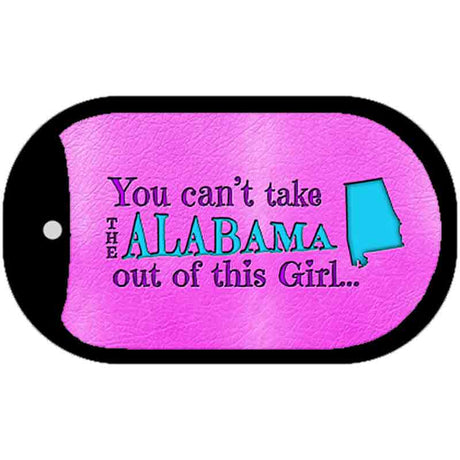 Alabama Girl Novelty Metal Dog Tag Necklace DT-9792