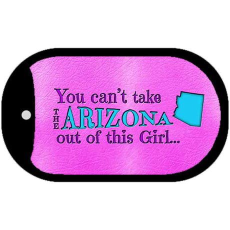 Arizona Girl Novelty Metal Dog Tag Necklace DT-9794