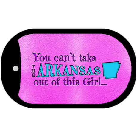 Arkansas Girl Novelty Metal Dog Tag Necklace DT-9795