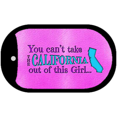 California Girl Novelty Metal Dog Tag Necklace DT-9796