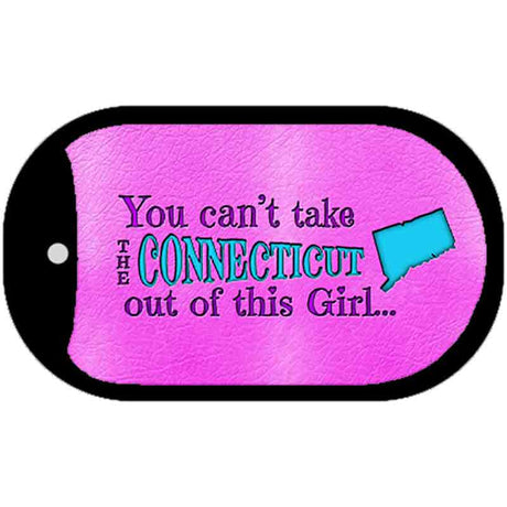 Connecticut Girl Novelty Metal Dog Tag Necklace DT-9798