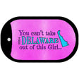 Delaware Girl Novelty Metal Dog Tag Necklace DT-9799