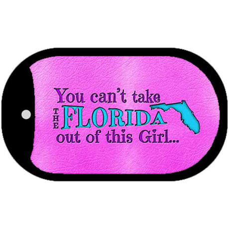 Florida Girl Novelty Metal Dog Tag Necklace DT-9800